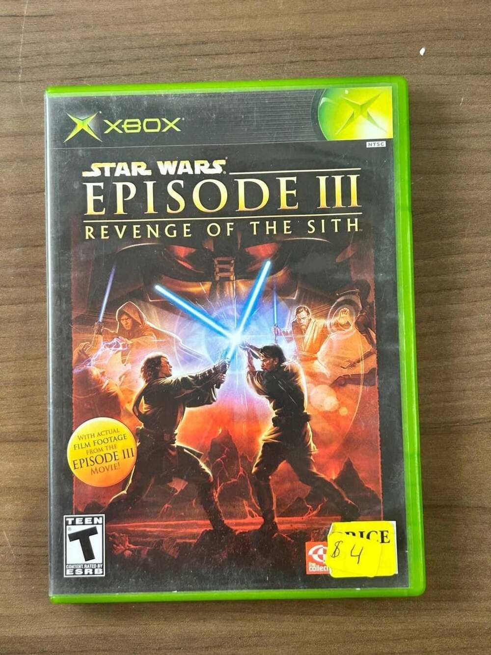 Star Wars Episode III Revenge of the Sith Xbox 2005 NTSC Disc Case & Manual